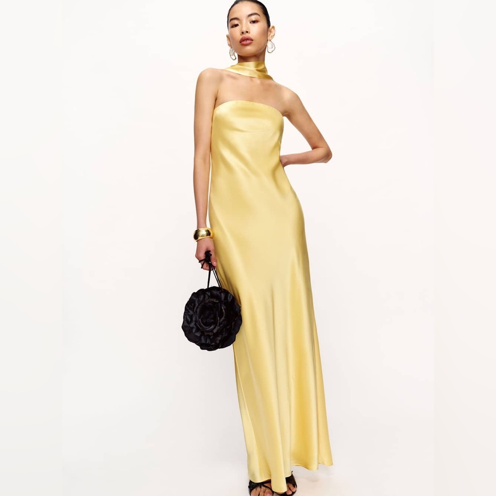 Reformation Oren Silk Dress, size XS